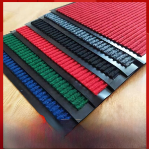 Home Use Entrance Mat Kitchen Bathroom Anti-Slip Water Absorbent Oil Resistant Door Mat Dust Removal Floor Rug PVC Material