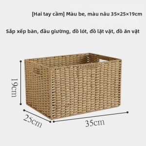 CHENHUA | Giỏ Đựng Đồ Kiểu Nhật Bằng Rơm Đan