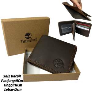 🔥High guality Men Wallet Leather🔥(with box)lelaki dompet smart quality baik 男士短版钱包🇲🇾READYSTOCK
