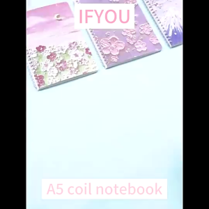 4pcs A5 Paper Notepad Coils Notebook Creative Diary Art Stationery Book Student School Supplies