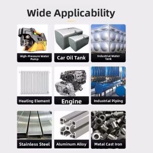 AILIGU | Multi-Purpose Welding Adhesive for Metal Repair High Temperature Resistant Strong Adhesive for Radiator Water Tank Oil Tank Cast Iron Aluminum Stainless Steel Welding AB Adhesive Sandable Sealing