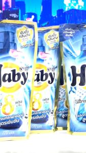 HABY น้ำยาซักผ้า สูตรเข้มข้น สปาคกิ้งฮาร์ทสีชมพู 1900 ml.1 ขวด + 700 ml จำนวน 6 ซอง ขจัดคราบฝังลึก ยับยั้งกลิ่นอับ ผลิตภัณฑ์ซักผ้าชนิดน้ำสูตรเข้มข้น