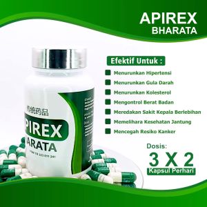 Obat Hipertensi Darah Tinggi Vertigo Sakit Kepala Sebagian Hiperlipidemia Herbal Apirex Bharata 100% Asli