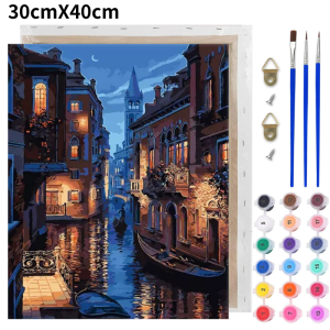 Miumiu DIY Digital Oil Painting By Numbers with Frame 40X50 30X40 Number Canvas Painting Wall Decor Gifts