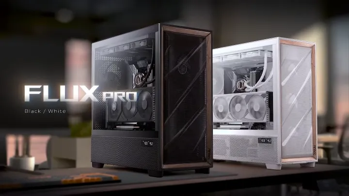 ANTEC FLUX PRO | BLACK / WHITE | PRE-INSTALLED 6X PWM FAN | FULL-TOWER E-ATX DESKTOP CASE