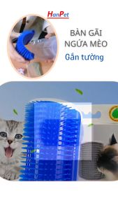 Bàn gãi ngứa cho mèo Orgo gắn tường Kiêm Dụng cụ chải lông cho mèo