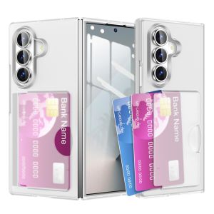 szhaiyu | Matte Hard PC Card Slot Holder Shockproof Phone Case for Samsung Galaxy Z Fold 8 Ultra Fold8 Fold7 Fold6 Protective Back Cover