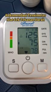 Cepat Akurasi Tensi Pengukur Tekanan Darah dengan Suara Inggris / Taffomicron Sphygmomanometer with Voice