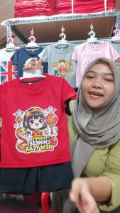 Baju Setelan Anak Anak Imlek CNY Sincia Karakter Cewe Bando Ular 1 - 10 Tahun - Hypelane Kids - DTF