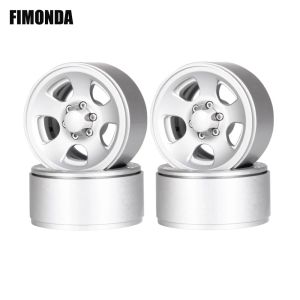 4 Mâm Xe Beadlock Nhôm 1.9 Inch 5 Chấu Dành Cho Xe RC Crawler 1/10 Tương Thích Với Axial SCX10 TRX4 MST CFX - Phụ Tùng Nâng Cấp Bằng Kim Loại
