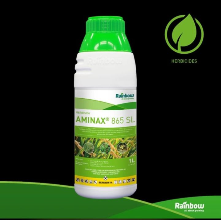 Herbisida 2-4D Dimetil Amina Aminax 865 SL ( Pengendali gulma padi ) 1 Liter