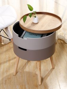 Bedside Table round Bedroom Childrens Room Bedside Small Storage Cabinet Scandinavian Ins Sofa Side Table Small round Table