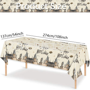 Harry Potter Themed Disposable Dinnerware And Paper Cups for Childrens Birthday Party Decoration Tablecloth And Plate