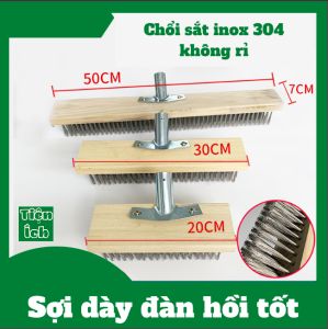 Chổi sắt cầm tay không rỉ chà rửa vệ sinh rong rêu ố vàng nền sân vườn ngoài trời bể bơi đánh bay mọi vết bẩn