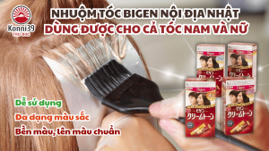 NHUỘM TÓC BIGEN NỘI ĐỊA NHẬT - DÙNG ĐƯỢC CHO CẢ TÓC NAM VÀ NỮ