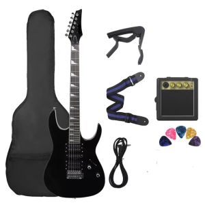 Double Rocker Electric Guitar Professional Metal Electric Guitar With Amplifier Cable Pick