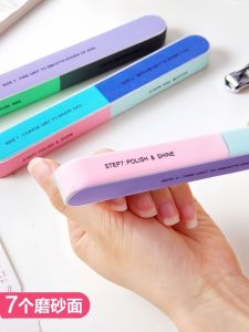 Creative Nail File Polishing Sand Strip Six-Sided Nail Buffering Emery Board Manicure Tool Nail Grinding Device Beauty Tools