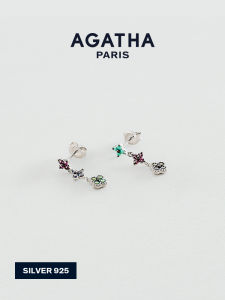 AGATHA | Four-leaf Flower Inspired Sterling Silver Earrings