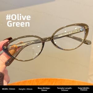 Chuming | Vintage Cat-Eye Black Frame Stylish Face Slimming Blue Light Protection Eyeglasses