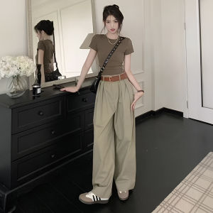 Summertime Fitted Shoulders T-Shirt Thin Sleeve