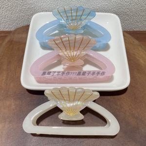 New Acetate Shell Shaped Hollow out Shark Clip Hair Accessories: Ocean Style Vacation Girl Headwear Fashionable Hair Grips