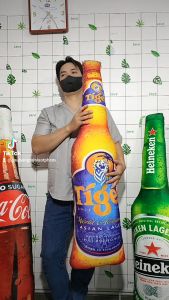 GỐI ÔM DÀI LOẠI LỚN 120CM HÌNH CHAI BIA TIGER MẪU MỚI