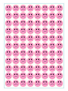 Pink Cry Face Stickers Adhesive Back Not Dry Glue Kindergarten Teacher Elementary School Children Baby Activity Props Reward Punishment Stickers Decorative Stickers