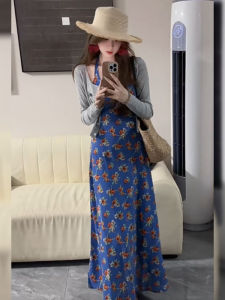 BINKAFENNY | Summer Floral Print Off-Shoulder Sun Protection Cardigan Dress Two-Piece Set Womens Loose Comfortable Korean Style Casual Wear