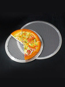 Thickened Aluminum Pizza Baking Tray 7 8 9 10 11 12 13 14 Inch Pizza Net Screen Italian Pizza Baking Net Kitchen Cooking Tools