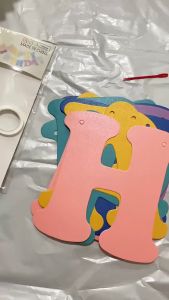 ส่งจากไทย ธงราววันเกิด ธงสามเหลี่ยม ตัวอักษร HAPPY Birthday​ พร้อมริบบิ้น ธงราวตกแต่ง สินค้าทำจากกระดาษแข็ง