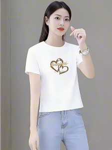 Kaos Wanita Katun Tipis Korea - Desain Minimalis Nyaman untuk Musim Panas 2025 | COD Diskon 50% Gratis Ongkir Kirim Kilat 24 Jam