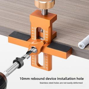 Woodworking Cabinet Door Installation JigDoor Panel Installation Rebounding Device Drilling Tool 2 in 1 Quick Positioning Tool