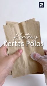 [100 PCS] Kantong Kertas Mini  15.5 x 11 cm 10.5 x 11 cm | Kantong Roti Burger | Paperbag Kertas Donat  | Kertas Kentang Goreng