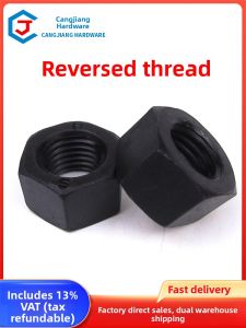 JISHUO | Blackened Reverse Thread Nuts 8.8/10.9 Grade