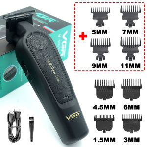 VGR | VGR V-995 Professional Hair Clipper for Men DLC T-Blade Low Noise Ceramic Blade Cordless Oil Head Hair Trimmer Finishing Machine