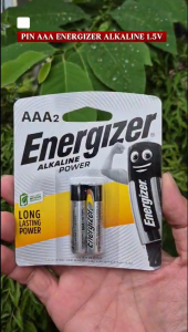 Vỉ 2 viên pin đũa Energizer AAA 1.5V ALKALINE POWER  chính hãng