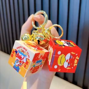 Móc Khóa Khối Rubik năm rồng siêu kute dễ thương có thể treo balomóc khóa