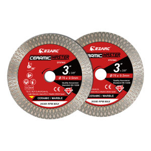 2pcs 3inch Diamond Blades Super Thin Tile Blade 76mm Circular Saw Blades for Smooth Cutting Ceramic Granite Marble Porcelain