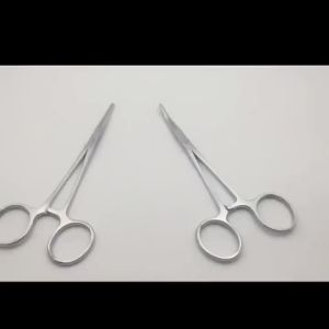 1pc Stainless Steel Hemostatic Forceps Surgical Forceps Tool Hemostat Locking Clamps Forceps Fishing Pliers Curved/Straight Tip