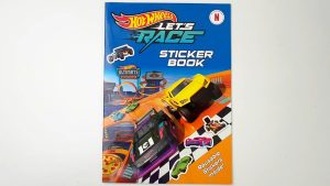 Hot Wheels Sticker Book With Colouring Pages & Cut Outs For Kids