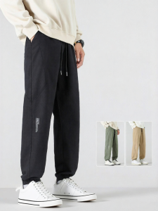 Warrior | Utility Heavyweight Cotton Straight-fit Trendy Cuffed Mens Casual Pants