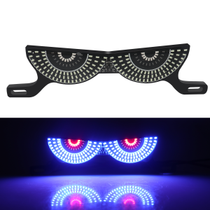KEVANLY | Motorcycle LED License Plate Light Triangular Cat Eye Decoration Lights Rear Modified Flasher Tail Lamp Univeral Signal Lamp