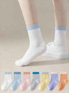 TUCANO | Thin Cotton Children Socks Mid-Calf