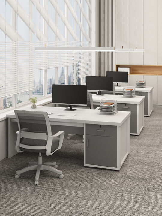 Staff Desk Staff Position Table and Chair Combination Computer Desk ...