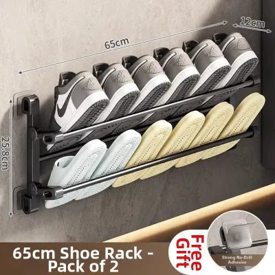Folding Wall-Mounted Shoe Rack