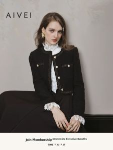 AIVEI | Thousand Gold Princess Style Tweed Short Jacket
