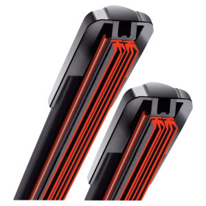 Six-Layer Rubber Blade Car Windshield Wiper for Tank 300 Tengyi C30C50 Fengjun 5 Diamond Cannon Splendid Rain Brush Strip