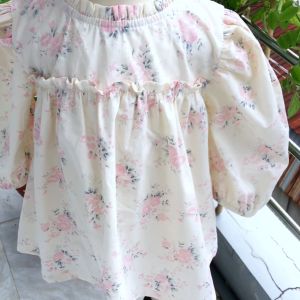 Đầm bé gái NHULII đầm hoa tiểu thư cho bé 8 đến 17 kg NI024