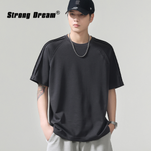 Gel-like Cotton Ice Silk Mens Short Sleeve T Shirt