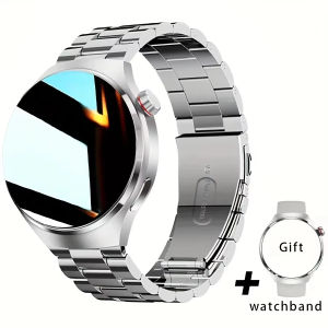 laxasfit | LAXASFIT 2026 New Mens Smartwatch 1.52-inch Full Touchscreen Voice Call Fitness Tracker Smart Wristwatch Holiday Gift